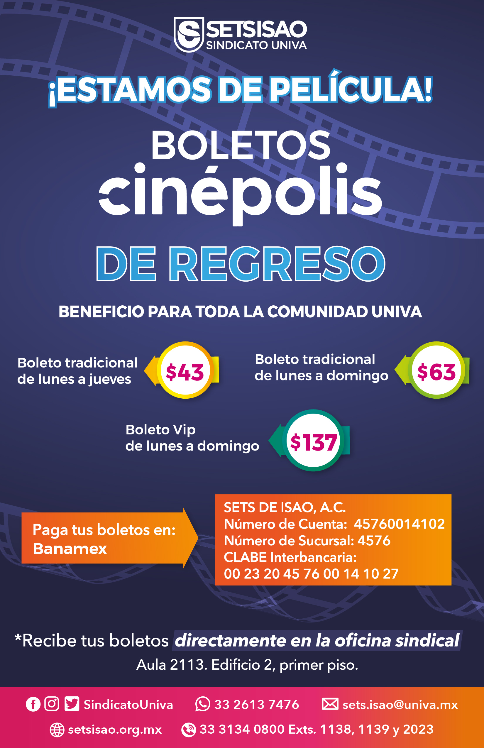 Boletos de cine 2025